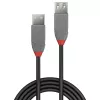 Cable alargador Lindy 3 m USB 2.0 Type-A, Anthra Line