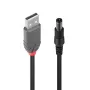 Cable USB 2.0 Type-A a DC de 5,5 mm Lindy, 1,5 m