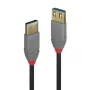 Cable de prolongación USB 3.2 Type-A Lindy 1 m, 5Gbit/s, Anthra Line