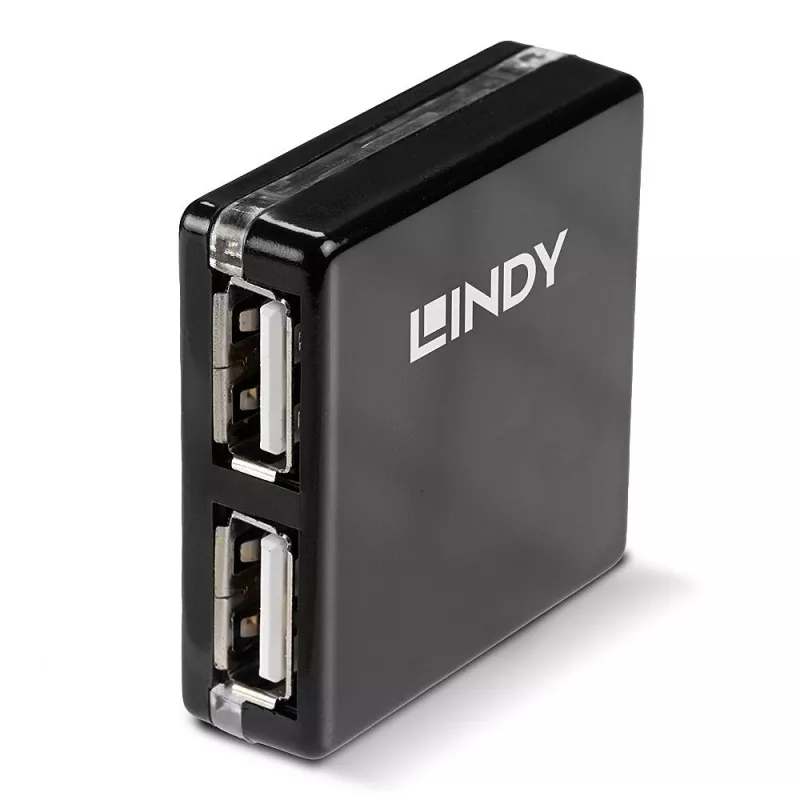 Hub USB Lindy 4 puertos USB 2.0 Mini Hub