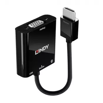 Convertidor HDMI a VGA y audio Lindy 38285