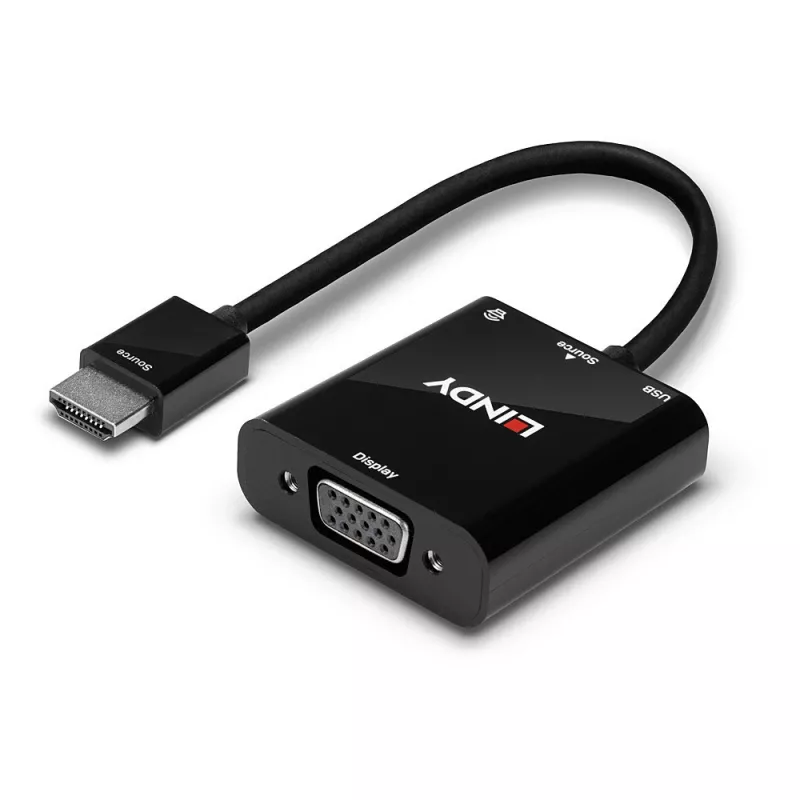Convertidor HDMI a VGA y audio Lindy 38285