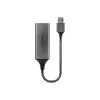 Convertidor USB 3.0 Gigabit Ethernet Lindy, con cable, USB, Ethernet, 5000 Mbit/s, plateado