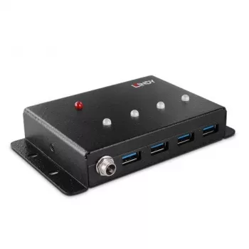 Hub USB 3.0 de metal Lindy 4 puertos