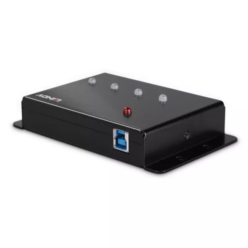 Hub USB 3.0 de metal Lindy 4 puertos