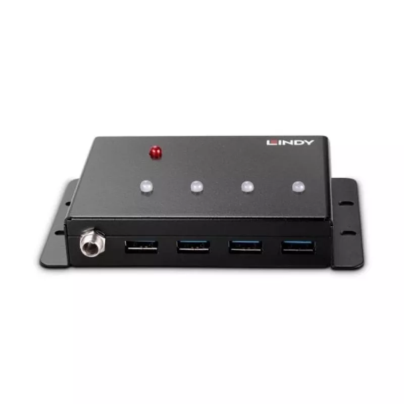 Hub USB 3.0 de metal Lindy 4 puertos