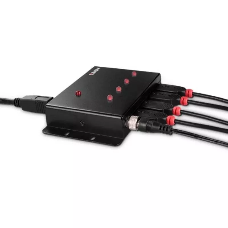 Hub USB 3.0 de metal Lindy 4 puertos