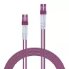 Cable de fibra óptica Lindy 2m LC-LC OM4 50/125