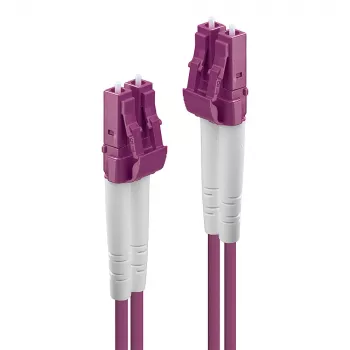Cable de fibra óptica Lindy 3m LC-LC OM4 50/125