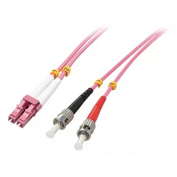 Cable de fibra óptica/InfiniBand Lindy 46351 2 m LC ST rosa