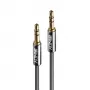 Cable de audio Lindy 2m 3,5mm, Cromo Line