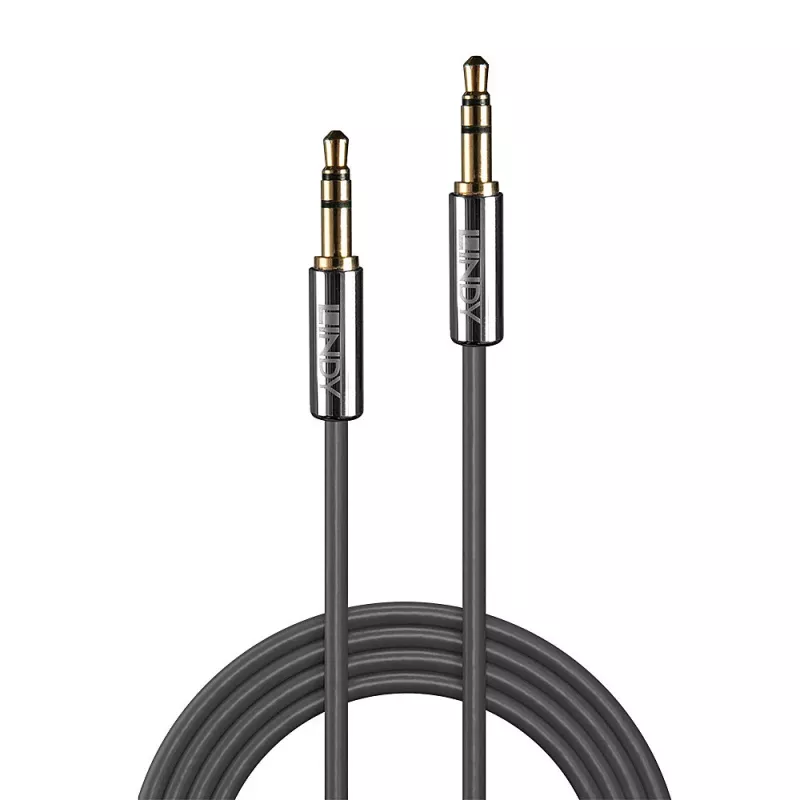 Cable de audio Lindy 2m 3,5mm, Cromo Line