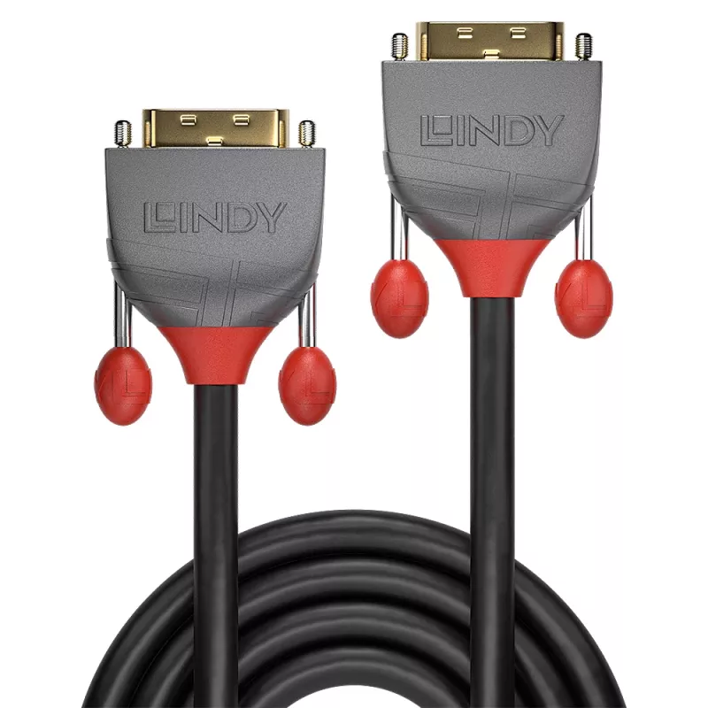 Lindy 15m cable DVI-D Dual Link, Anthra Line