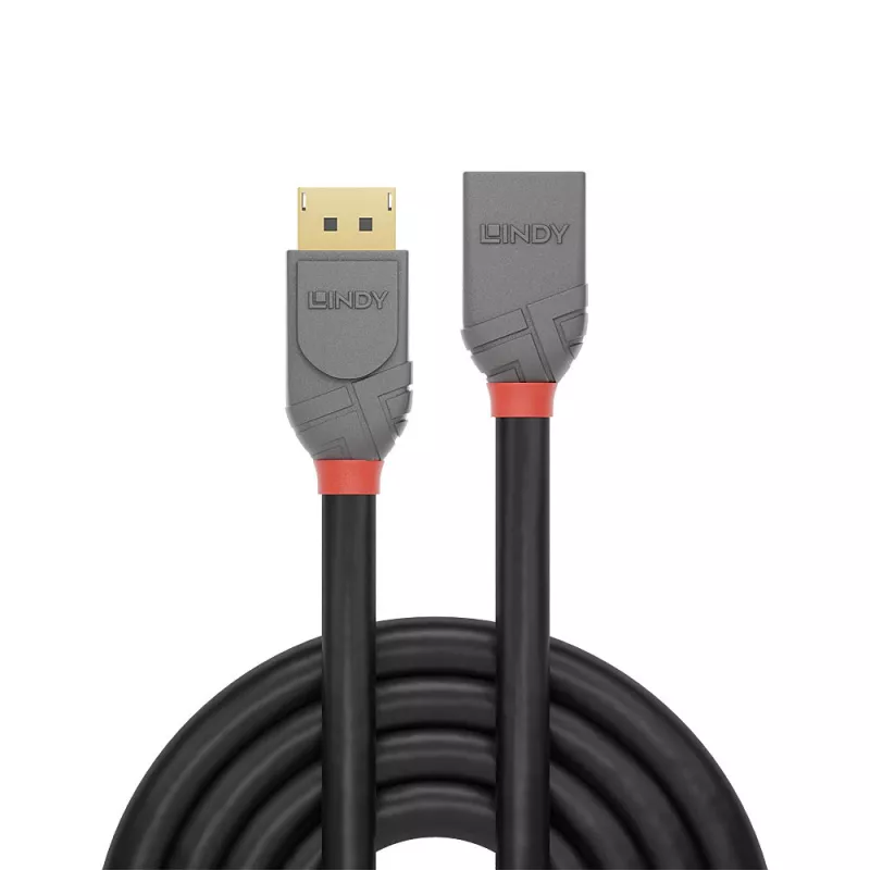 Lindy 3m cable de extensión DisplayPort 1.4, Anthra Line