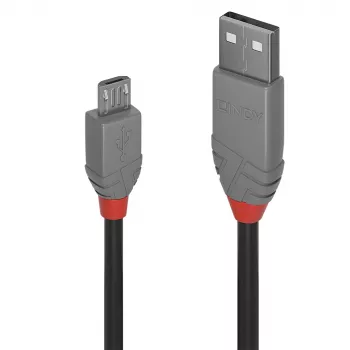 Lindy cable USB 2.0 Type-A a Micro-B, 0,2 m, Anthra Line