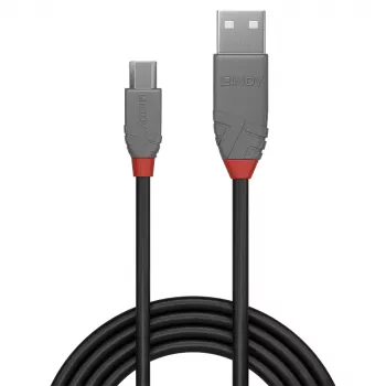 Lindy cable USB 2.0 Type-A a Micro-B, 0,2 m, Anthra Line