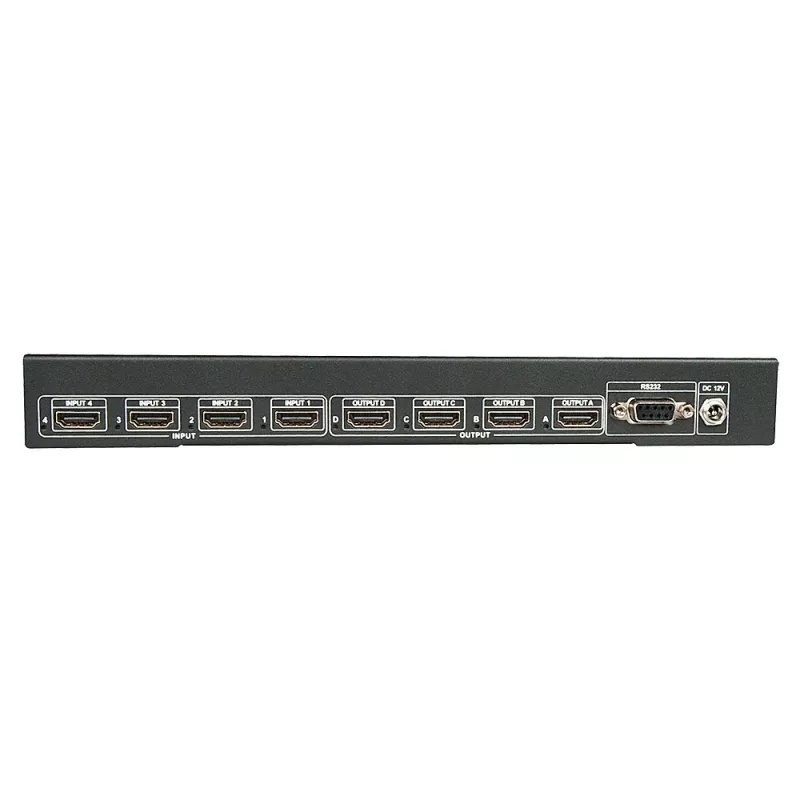 Lindy matriz HDMI 4x4 4K60, HDMI, 4x HDMI, metal, 1080p, 2160p, DTS-HD, Dolby TrueHD, 12 V