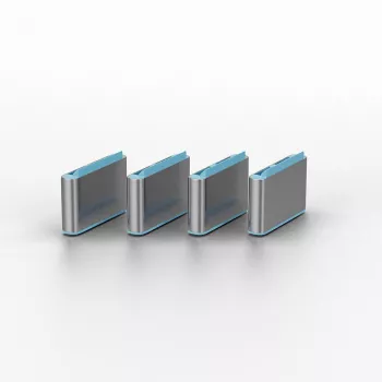 Port-Blocker Lindy USB Type-C Port Blocker Key pack de 4 uds. azul