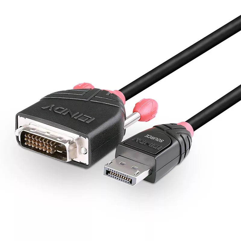 Lindy 1m cable DisplayPort a DVI-D