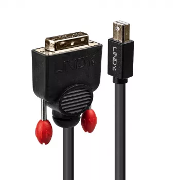 Lindy 2m cable Mini DisplayPort a DVI, negro