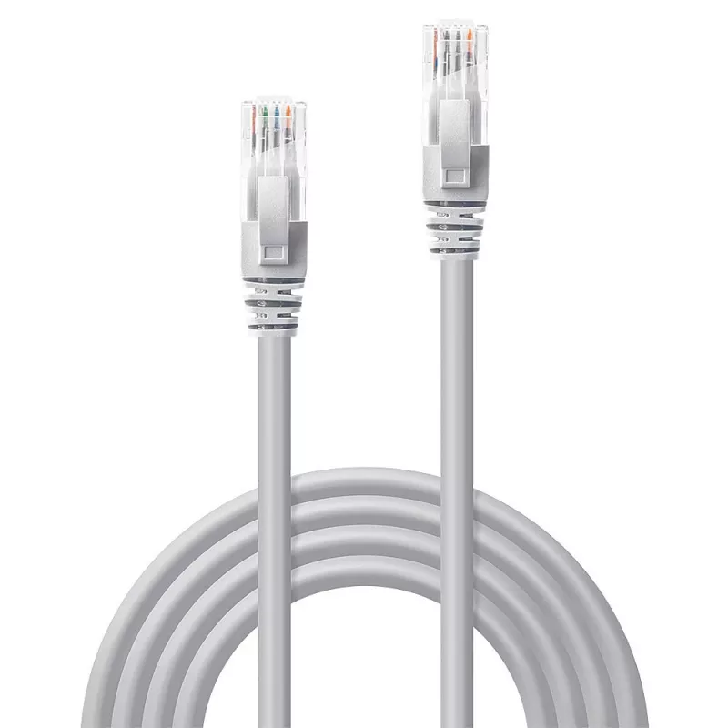 Lindy 0,3 m cable de red Cat.6 U/UTP, gris