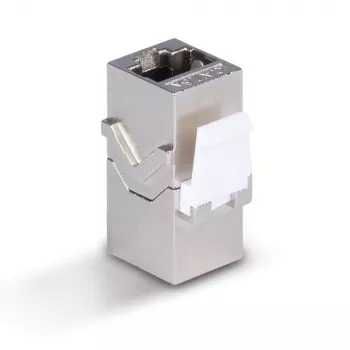 Cable de red Lindy CAT 6A Female Coupler Keystone RJ-45 plano metálico 1 ud.