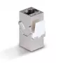Cable de red Lindy CAT 6A Female Coupler Keystone RJ-45 plano metálico 1 ud.