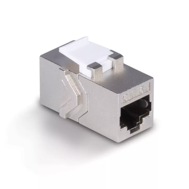 Cable de red Lindy CAT 6A Female Coupler Keystone RJ-45 plano metálico 1 ud.