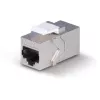 Cable de red Lindy CAT 6A Female Coupler Keystone RJ-45 plano metálico 1 ud.