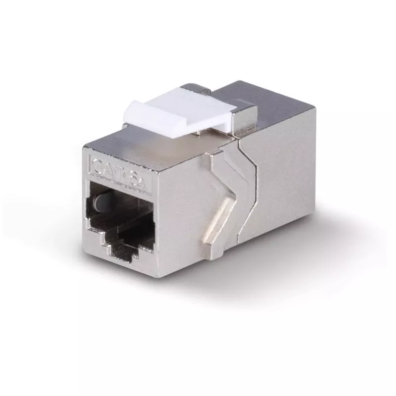 Cable de red Lindy CAT 6A Female Coupler Keystone RJ-45 plano metálico 1 ud.