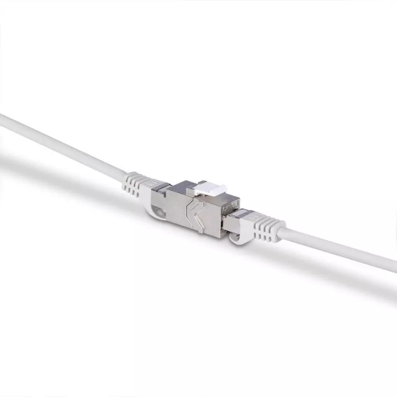 Cable de red Lindy CAT 6A Female Coupler Keystone RJ-45 plano metálico 1 ud.