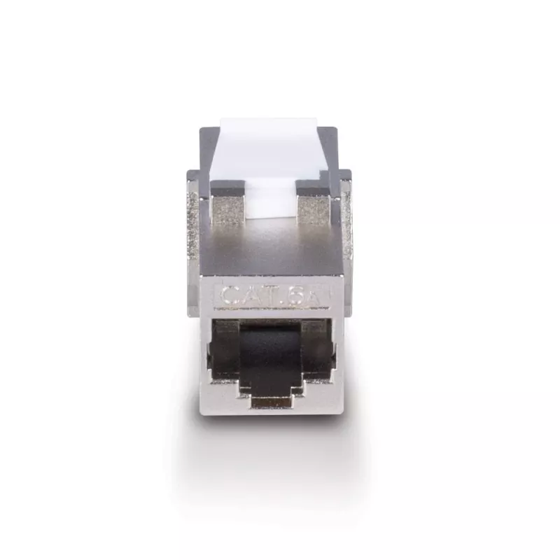 Cable de red Lindy CAT 6A Female Coupler Keystone RJ-45 plano metálico 1 ud.