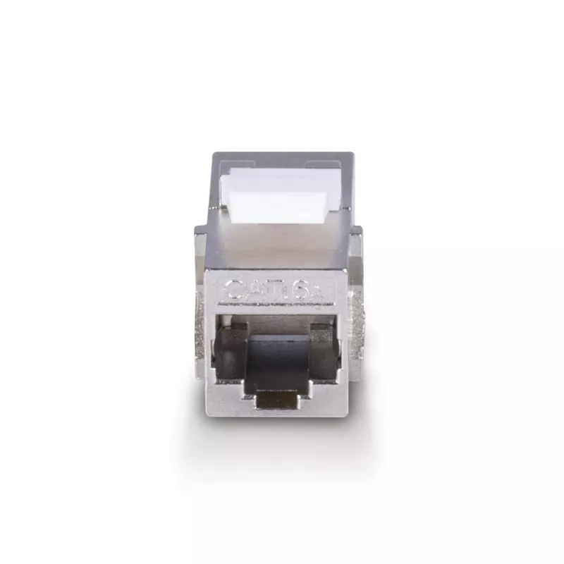 Cable de red Lindy CAT 6A Female Coupler Keystone RJ-45 plano metálico 1 ud.