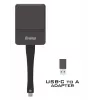 iiyama WP D002C dongle de presentación inalámbrico, USB-C (DP-Alt), E-Share, plateado/negro