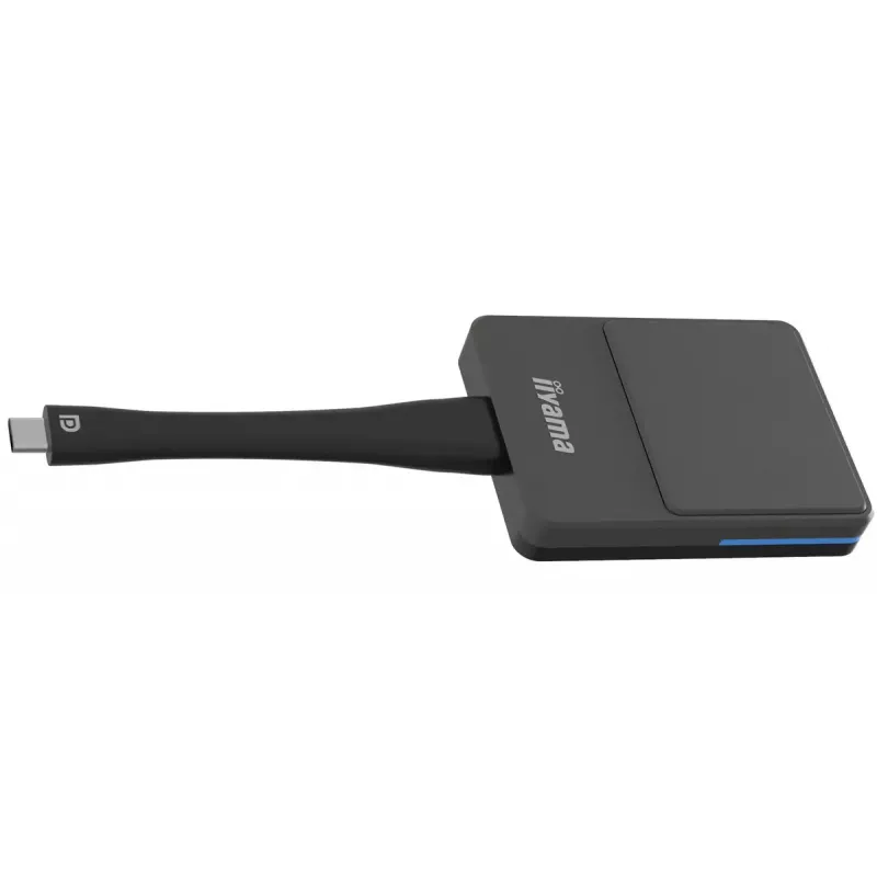 iiyama WP D002C dongle de presentación inalámbrico, USB-C (DP-Alt), E-Share, plateado/negro