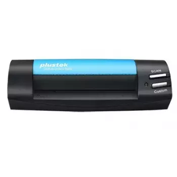 Escáner de tarjetas de visita Plustek MobileOffice S602 1200 x 1200 dpi A6 negro, azul
