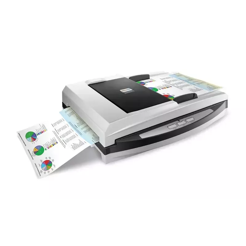 Escáner ADF y de sobremesa Plustek SmartOffice PL4080 600 x 600 DPI A4 negro, gris