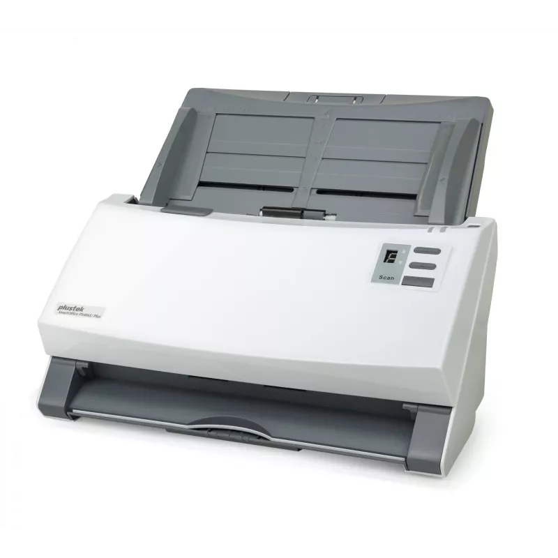 Escáner ADF Plustek SmartOffice PS406U Plus 600 x 600 DPI A4 gris, blanco
