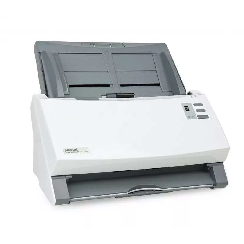 Escáner ADF Plustek SmartOffice PS406U Plus 600 x 600 DPI A4 gris, blanco