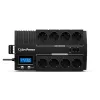 Sistema de alimentación ininterrumpida CYBERPOWER BR700ELCD, Line-Interactive 0,7 kVA (420 W), 8 salidas tipo F, LCD, AVR