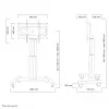 Carro para TV Neomounts PLASMA-M2500SILVER 42-100