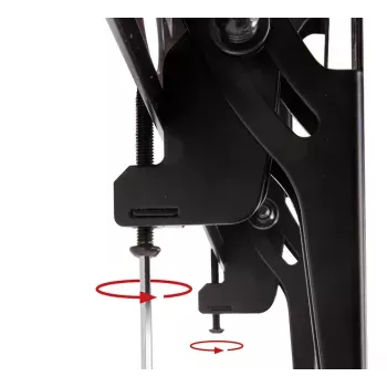Soporte de techo B-Tech BT8426/B telescópico universal para pantalla plana con función de inclinación