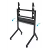 B-Tech BT8545/B carro para TV, 55–86 pulgadas, VESA 900x600, máx. 100 kg, con balda, negro