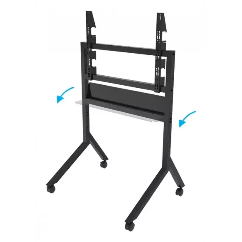 B-Tech BT8545/B carro para TV, 55–86 pulgadas, VESA 900x600, máx. 100 kg, con balda, negro