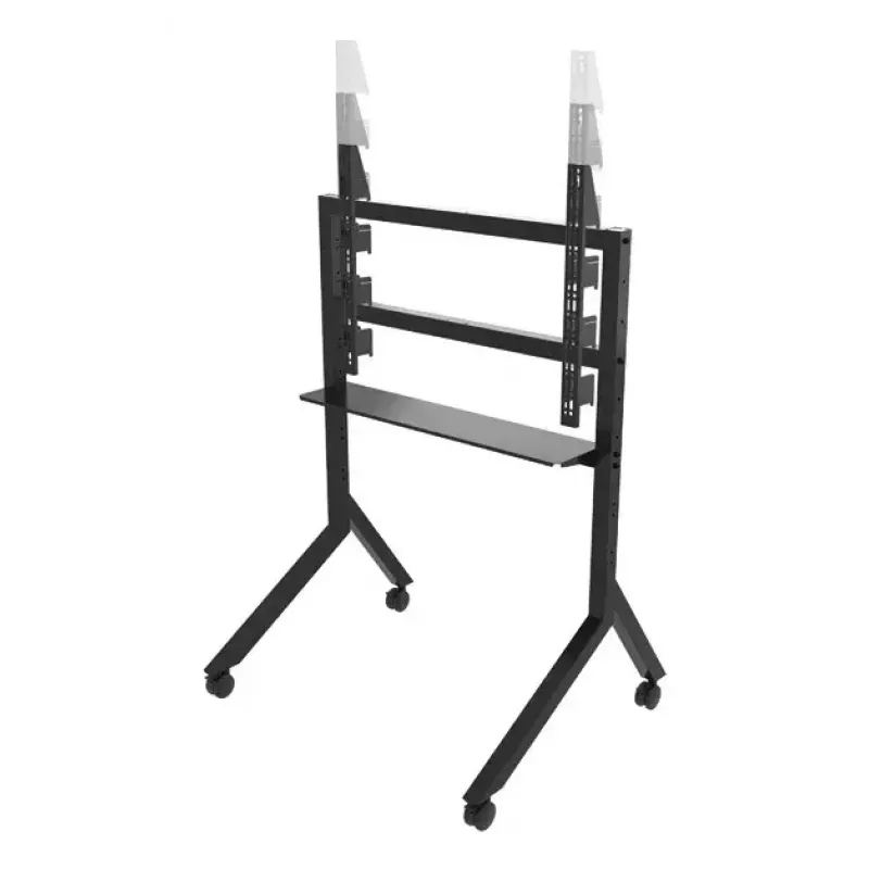 B-Tech BT8545/B carro para TV, 55–86 pulgadas, VESA 900x600, máx. 100 kg, con balda, negro
