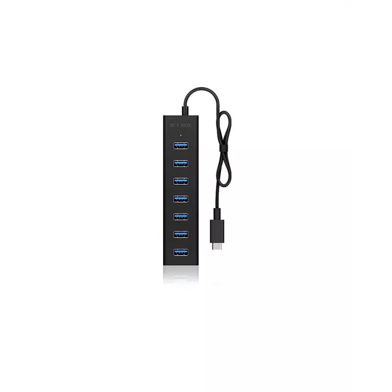 ICY BOX IB-HUB1700-C3 USB 3.2 Gen 1 (3.1 Gen 1) Type-C 5000 Mbit/s negro