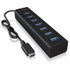 ICY BOX IB-HUB1700-C3 USB 3.2 Gen 1 (3.1 Gen 1) Type-C 5000 Mbit/s negro