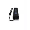ICY BOX IB-HUB1700-C3 USB 3.2 Gen 1 (3.1 Gen 1) Type-C 5000 Mbit/s negro