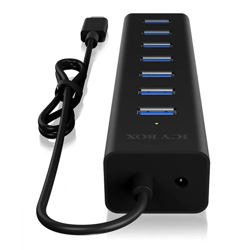 ICY BOX IB-HUB1700-C3 USB 3.2 Gen 1 (3.1 Gen 1) Type-C 5000 Mbit/s negro