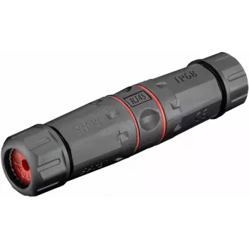 Microconnect KON526 conector de cable RJ-45 negro
